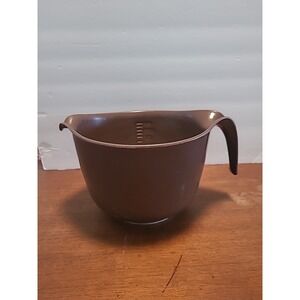 Vtg Rubbermaid Batter Bowl 3qt 12 Cup Brown Mix And Grip Mixing Bowl 2663